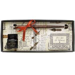  Manuscript Calligraphy Dip Pen and Ink Gift Set Office 