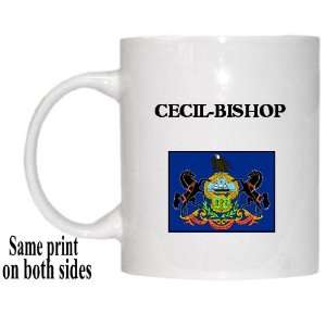   US State Flag   CECIL BISHOP, Pennsylvania (PA) Mug 