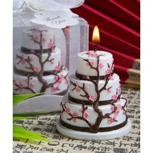  Cherry Blossom Design Cake Candle Favor Health & Personal 