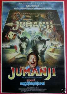 JUMANJI Thai Movie Poster 1995 Robin Williams  