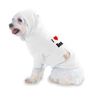  I Love/Heart Ben Hooded T Shirt for Dog or Cat LARGE 