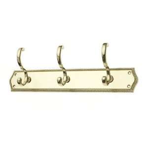   Solid Brass Roped Triple Robe Hook from the Roped Collection 21613