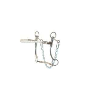  Metalab Stainless Steel Hackamore Bit with Rope Noseband 