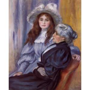  Oil Painting Berthe Morisot and Her Daughter Julie Manet 