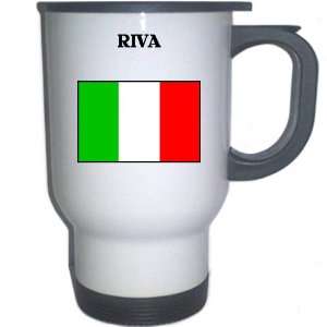  Italy (Italia)   RIVA White Stainless Steel Mug 