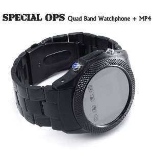   Ops.   Quad Band Touchscreen CellPhone Watch (Black) 