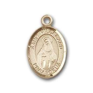  St. Hildegard Von Bingen Charm and Arched Polished Pin Brooch Jewelry