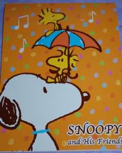 Snoopy Stationary Letter PAD   Orange Design 20 Shts #2  