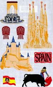 Mrs. Grossmans Travel Destinations Spain Stickers  