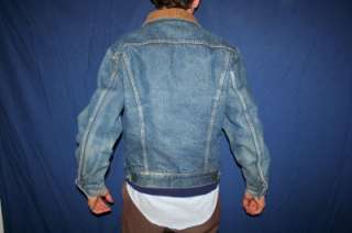 Vintage LEE USA Blanket LIned STORM RIDER Demin Blue Jean WORK Jacket 