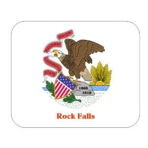  US State Flag   Rock Falls, Illinois (IL) Mouse Pad 
