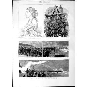  1890 Rocket Life Saving Dover Augusta Henry Loch Africa 