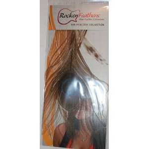  Rocken Feathers Peacock Natural Hair Extension   Brown 