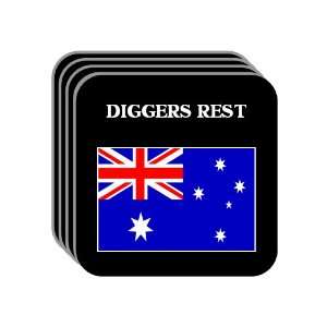  Australia   DIGGERS REST Set of 4 Mini Mousepad Coasters 