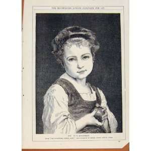   London Almanack Eve Lady Portrait By Bouguereau Print