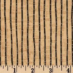  44 Wide Bower Beauties Stripe Sand/Black Stripe Fabric 
