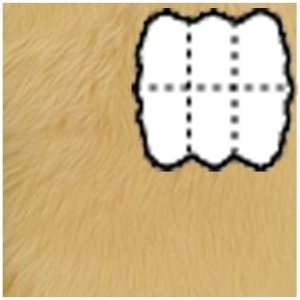 Bowron Goldstar Longwool Sheepskin Sexto 6 Pelt Rugs Barley 6 x 6 