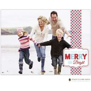 Stacy Claire Boyd   Digital Holiday Photo Cards (Bright Badge   Folded 