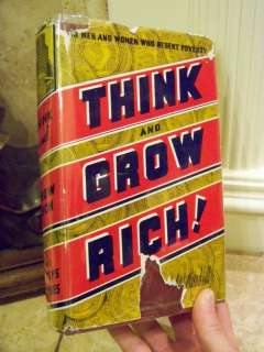 NAPOLEON HILL THINK AND GROW RICH 1ST PRINT SIGNED  