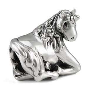  Ohm Sterling Silver Unicorn Bead Charm Ohm Jewelry