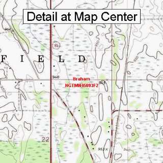  USGS Topographic Quadrangle Map   Braham, Minnesota 