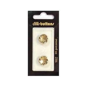  Dill Buttons 14mm Shank Antique Gold 2 pc Arts, Crafts 