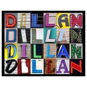  DILLAN Personalized Name Poster Using Sign Letters 