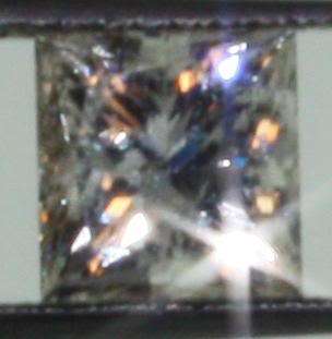 Clarity Enhanced princess loose diamond 1.19ct SI2 J  