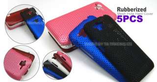   Mesh Hole Rubberized ) Hard Case Cover For HTC Rhyme Bliss Sense S510B