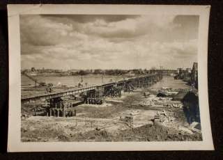 1945? U.S. Army Bridge Rhine River WW2 Germany Photo  