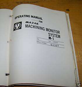 Mazak Mazatrol M 1 Operating Manual  