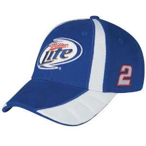  #2 Kurt Busch Royal Blue Driver Pit Adjustable Hat Sports 