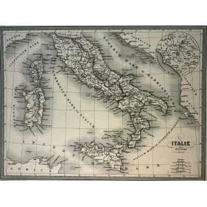 VA Malte Brun Map of Ancient Italy (1861)