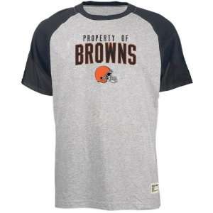  Cleveland Browns Grey Youth Property Of Raglan T Shirt 
