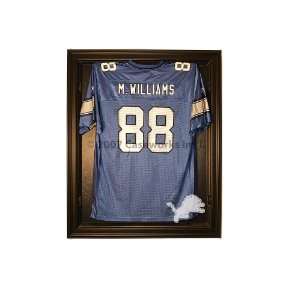  Detroit Lions Cabinet Style Jersey Display   Black Sports 