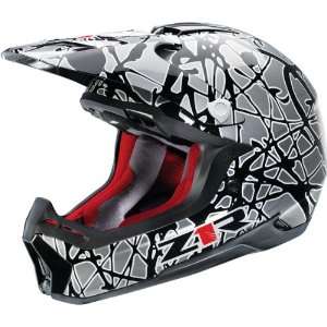 Z1R Nemesis Disarray Adult Off Road Motorcycle Helmet   Alloy / Small