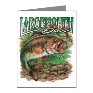  Note Cards (10 Pack) Largemouth Bass 