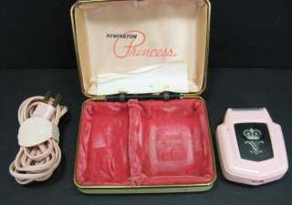 Pink Lady Remington Princess Electric Shaver Original Metal Case Works 