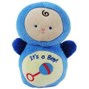  Its a Boy Bitsy Bundle Blue Plush Baby Rattle Toys 