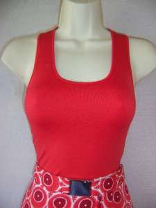 MARC NEW YORK Red Print Jersey Versatile Belt Dress 4  