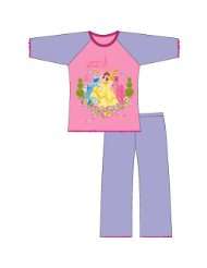 Childrens/Kids Girls Disney Princess Long Sleeve Nightwear Pajama Set
