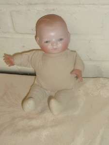 Bisque Head Grace Putnam Bye Lo Baby Doll Vtg Cloth 1920s celluloid 