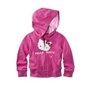  Hello Kitty Toddler Girls Big Face Hoodie   Pink 2T 