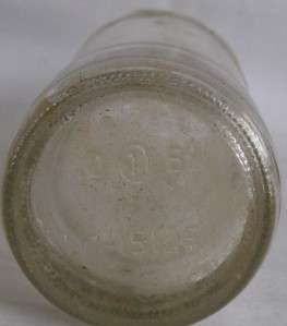 Vintage Royal Palm Clear Glass Soda Bottle Florida  