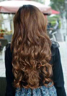 New Fashion Sexy Womens Long Curly/Curl/Wavy Hair Extension Clip on 