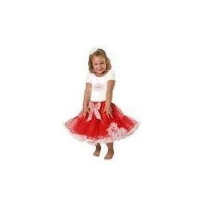  Girls Boutique Red and White Pettiskirts MUSICAL Skirt or 
