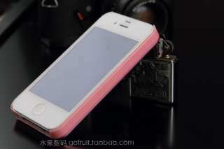 Deluxe Pink Aluminum Chrome Hard Case Cover For Iphone 4 4G 4S Hanging 