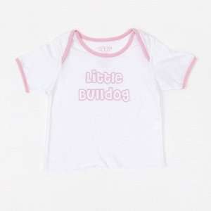   Bulldogs Infant Baby Girls Walk On Pink Shirt