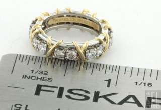 TIFFANY & CO SCHLUMBERGER PLATINUM 18K GOLD 1.50CT VS1/ F DIAMOND RING 