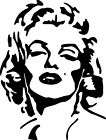 Marilyn Monroe Silhouette Vinyl Decal,Car Graphic